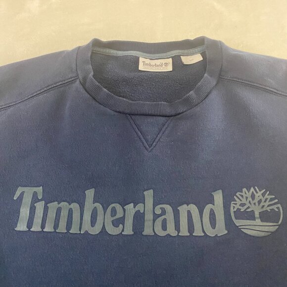 Timberland Navy Blue Long Sleeved Crew Neck Sweater Size Small - Picture 3 of 9